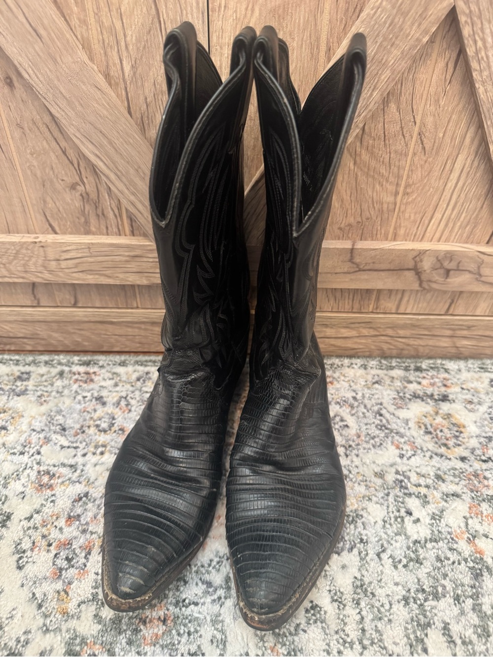 Justin Cowboy Boots Exotic lizard